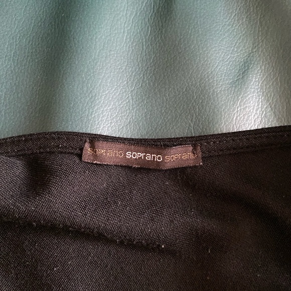 Black Soprano One Shoulder Body-con/Stretchy Mini Dress with detailing - Picture 8 of 8